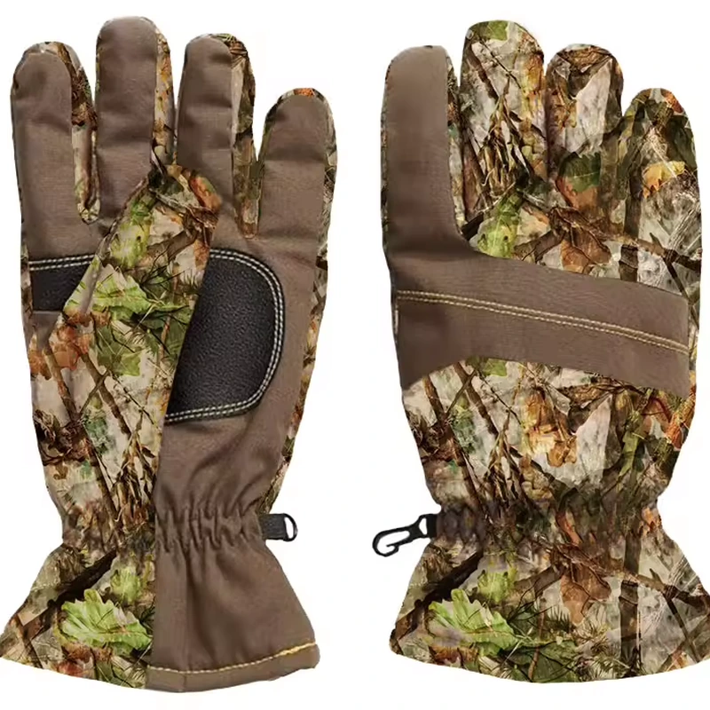 Camouflage hunting gloves with full-finger coverage